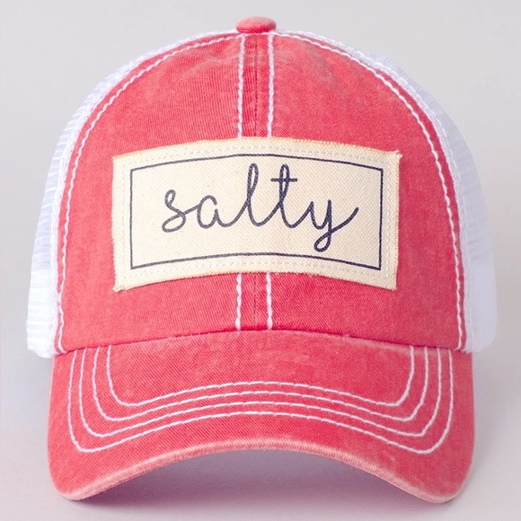 🍭 Headmost Salty Canvas Patch Baseball Hat - Picture 1 of 5